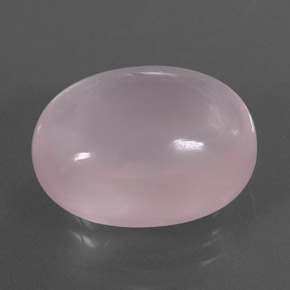 12.07 ct Pink Rose Quartz Stone, Natural Rose Quartz in Oval Cabochon Shape for Sale