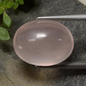 13.32 ct Pink Rose Quartz Stone, Natural Rose Quartz in Oval Cabochon Shape for Sale