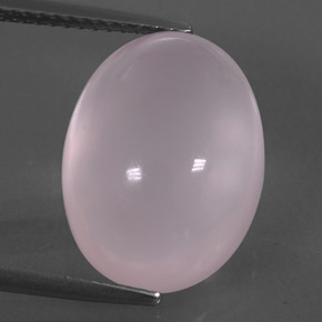 11.02 ct Pink Rose Quartz Gemstone, Rose Quartz Gem in Oval Cabochon Shape for Sale.