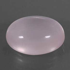 11.02 ct Pink Rose Quartz Stone, Natural Rose Quartz in Oval Cabochon Shape for Sale