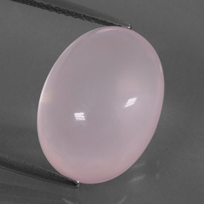 11.36 ct Pink Rose Quartz Gemstone, Rose Quartz Gem in Oval Cabochon Shape for Sale.