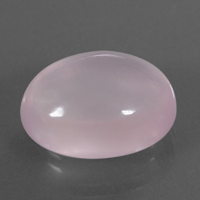 11.36 ct Pink Rose Quartz Stone, Natural Rose Quartz in Oval Cabochon Shape for Sale