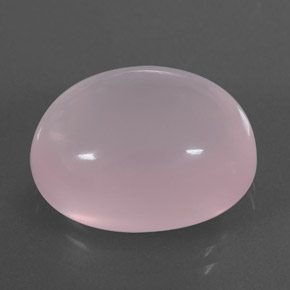 13.08 ct Pink Rose Quartz Stone, Natural Rose Quartz in Oval Cabochon Shape for Sale