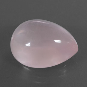 11.22 ct Pink Rose Quartz Stone, Natural Rose Quartz in Pear Cabochon Shape for Sale