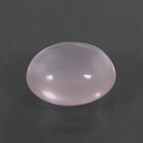 5.12 ct Pink Rose Quartz Stone, Natural Rose Quartz in Oval Cabochon Shape for Sale