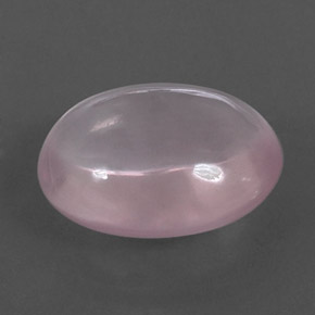 10.34 ct Pink Rose Quartz Stone, Natural Rose Quartz in Oval Cabochon Shape for Sale