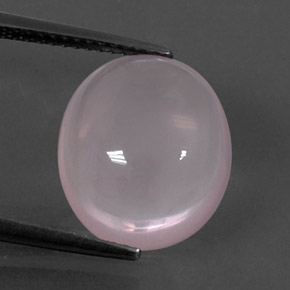 7.12 ct Pink Rose Quartz Gemstone, Rose Quartz Gem in Oval Cabochon Shape for Sale.