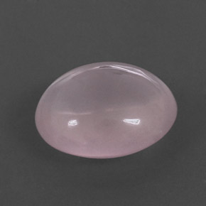 7.12 ct Pink Rose Quartz Stone, Natural Rose Quartz in Oval Cabochon Shape for Sale