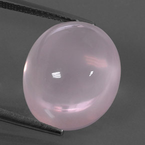 14.93 ct Pink Rose Quartz Gemstone, Rose Quartz Gem in Oval Cabochon Shape for Sale.