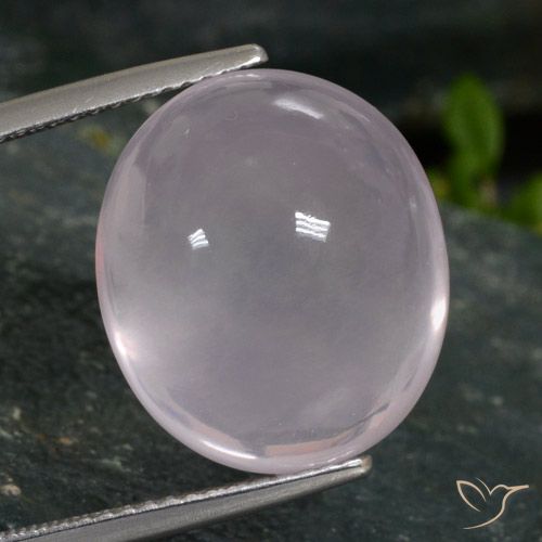 16.96ct Natural Very Light Pink Rose Quartz, Oval, Translucent
