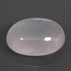 17.53 ct Pink Rose Quartz Stone, Natural Rose Quartz in Oval Cabochon Shape for Sale