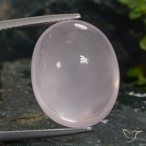 20.14ct Natural Very Light Rose Pink Rose Quartz, Oval, Translucent
