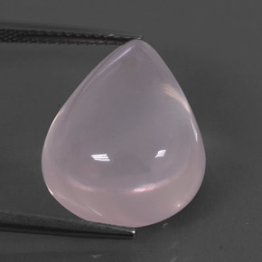 15.41 ct Pink Rose Quartz Gemstone, Rose Quartz Gem in Pear Cabochon Shape for Sale.