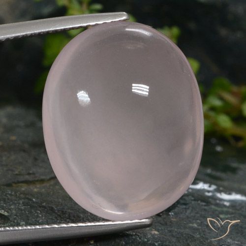 19.36ct Natural Very Light Pink Rose Quartz, Oval, Translucent