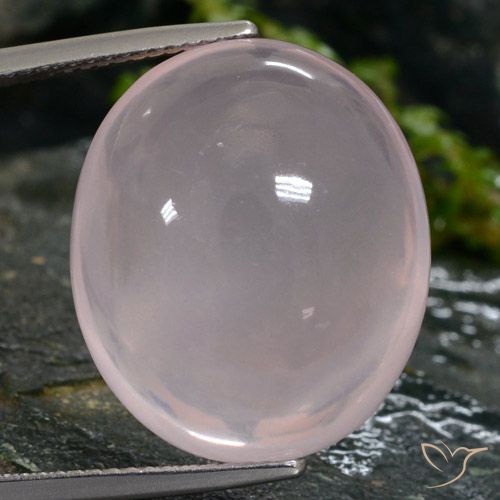 26.44ct Natural Light Rose Pink Rose Quartz, Oval, Translucent