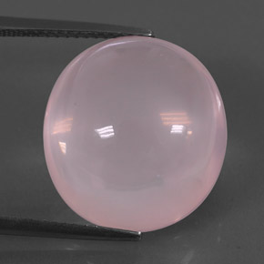 17.96 ct Pink Rose Quartz Gemstone, Rose Quartz Gem in Oval Cabochon Shape for Sale.