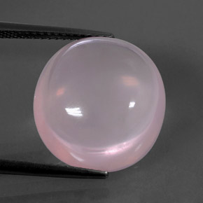 Light Pink Cuarzo Rosa Gema - 15.1ct Cabujón Óvalo (ID: 323226)