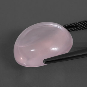 Rose Quartz Gemstone in 16.2 x 15.4 mm Size for Sale, Rose Quartz Stone in Light Pink  Color