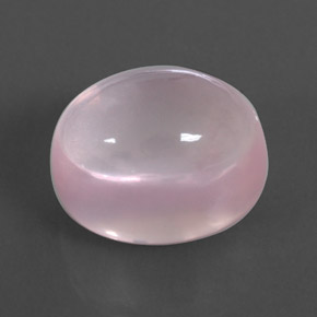 17.60 ct Pink Rose Quartz Stone, Natural Rose Quartz in Oval Cabochon Shape for Sale