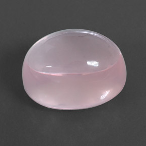 14.43 ct Pink Rose Quartz Stone, Natural Rose Quartz in Oval Cabochon Shape for Sale