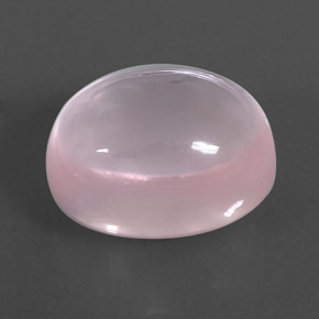14.49 ct Pink Rose Quartz Stone, Natural Rose Quartz in Oval Cabochon Shape for Sale