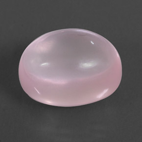 15.47 ct Pink Rose Quartz Stone, Natural Rose Quartz in Oval Cabochon Shape for Sale