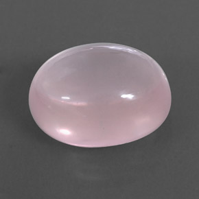 12.51 ct Pink Rose Quartz Stone, Natural Rose Quartz in Oval Cabochon Shape for Sale