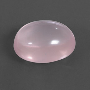 11.32 ct Pink Rose Quartz Stone, Natural Rose Quartz in Oval Cabochon Shape for Sale