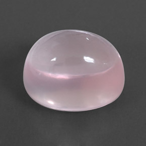 16.43 ct Pink Rose Quartz Stone, Natural Rose Quartz in Oval Cabochon Shape for Sale