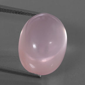 15.32 ct Pink Rose Quartz Gemstone, Rose Quartz Gem in Oval Cabochon Shape for Sale.