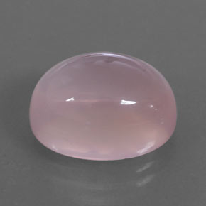 13.21 ct Pink Rose Quartz Stone, Natural Rose Quartz in Oval Cabochon Shape for Sale