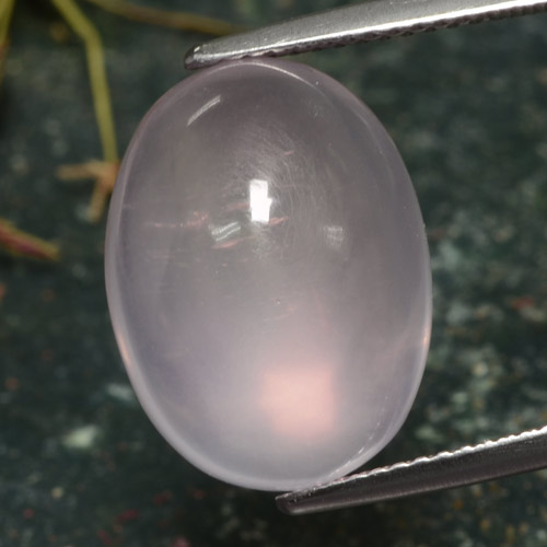 Very Light Pink Rose Quartz Gem - 13.4ct Oval Cabochon (ID: 323923)