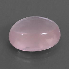 10.87 ct Pink Rose Quartz Stone, Natural Rose Quartz in Oval Cabochon Shape for Sale
