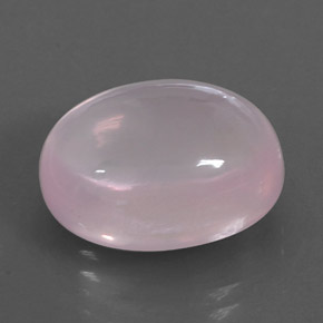 13.47 ct Pink Rose Quartz Stone, Natural Rose Quartz in Oval Cabochon Shape for Sale