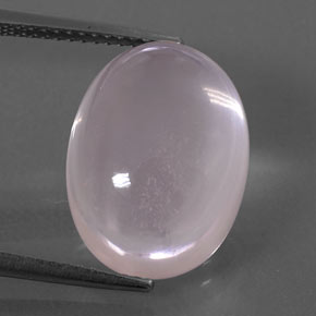 12.86 ct Pink Rose Quartz Gemstone, Rose Quartz Gem in Oval Cabochon Shape for Sale.