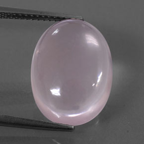 9.98 ct Pink Rose Quartz Gemstone, Rose Quartz Gem in Oval Cabochon Shape for Sale.