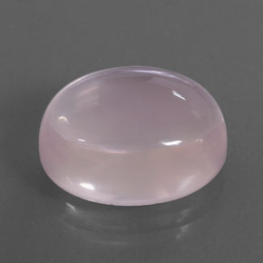 12.72 ct Pink Rose Quartz Stone, Natural Rose Quartz in Oval Cabochon Shape for Sale