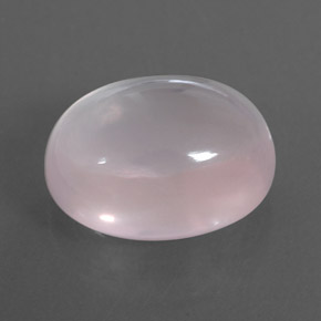 12.63 ct Pink Rose Quartz Stone, Natural Rose Quartz in Oval Cabochon Shape for Sale
