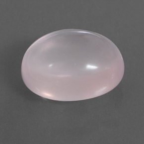 12.42 ct Pink Rose Quartz Stone, Natural Rose Quartz in Oval Cabochon Shape for Sale