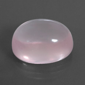 12.85 ct Pink Rose Quartz Stone, Natural Rose Quartz in Oval Cabochon Shape for Sale
