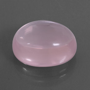 12.62 ct Pink Rose Quartz Stone, Natural Rose Quartz in Oval Cabochon Shape for Sale