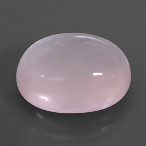 11.86 ct Pink Rose Quartz Stone, Natural Rose Quartz in Oval Cabochon Shape for Sale