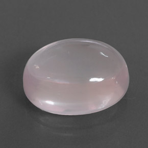 12.08 ct Pink Rose Quartz Stone, Natural Rose Quartz in Oval Cabochon Shape for Sale
