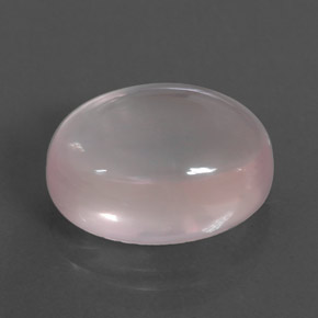 11.47 ct Pink Rose Quartz Stone, Natural Rose Quartz in Oval Cabochon Shape for Sale
