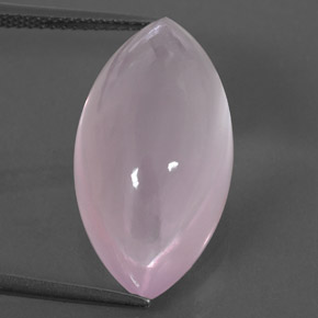 17.37 ct Pink Rose Quartz Gemstone, Rose Quartz Gem in Marquise Cabochon Shape for Sale.
