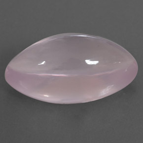 17.37 ct Pink Rose Quartz Stone, Natural Rose Quartz in Marquise Cabochon Shape for Sale