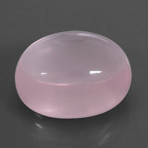 13.88 ct Pink Rose Quartz Stone, Natural Rose Quartz in Oval Cabochon Shape for Sale