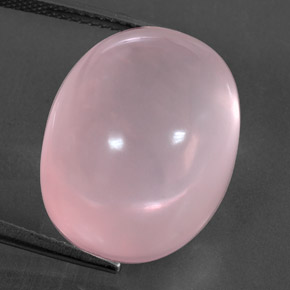20 x 15,2mm Quarzo rosa rosa taglio ovale dal Sud Africa, peso di 28,84 ct, pietra preziosa naturale non trattati in purezza Transparent/Translucent, 1 pezzo Quarzo rosa Ovale cabochon - Colore: Rosa medio, durezza Mohs di 7 adatto per gioielli da indossare ogni giorno , Photo A