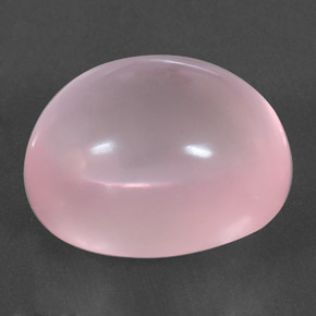 28.84 ct Pink Rose Quartz Stone, Natural Rose Quartz in Oval Cabochon Shape for Sale