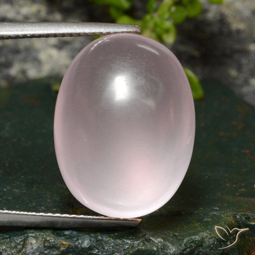 26.89ct Natural Light Rose Pink Rose Quartz, Oval, Transparent